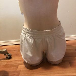 White running shorts